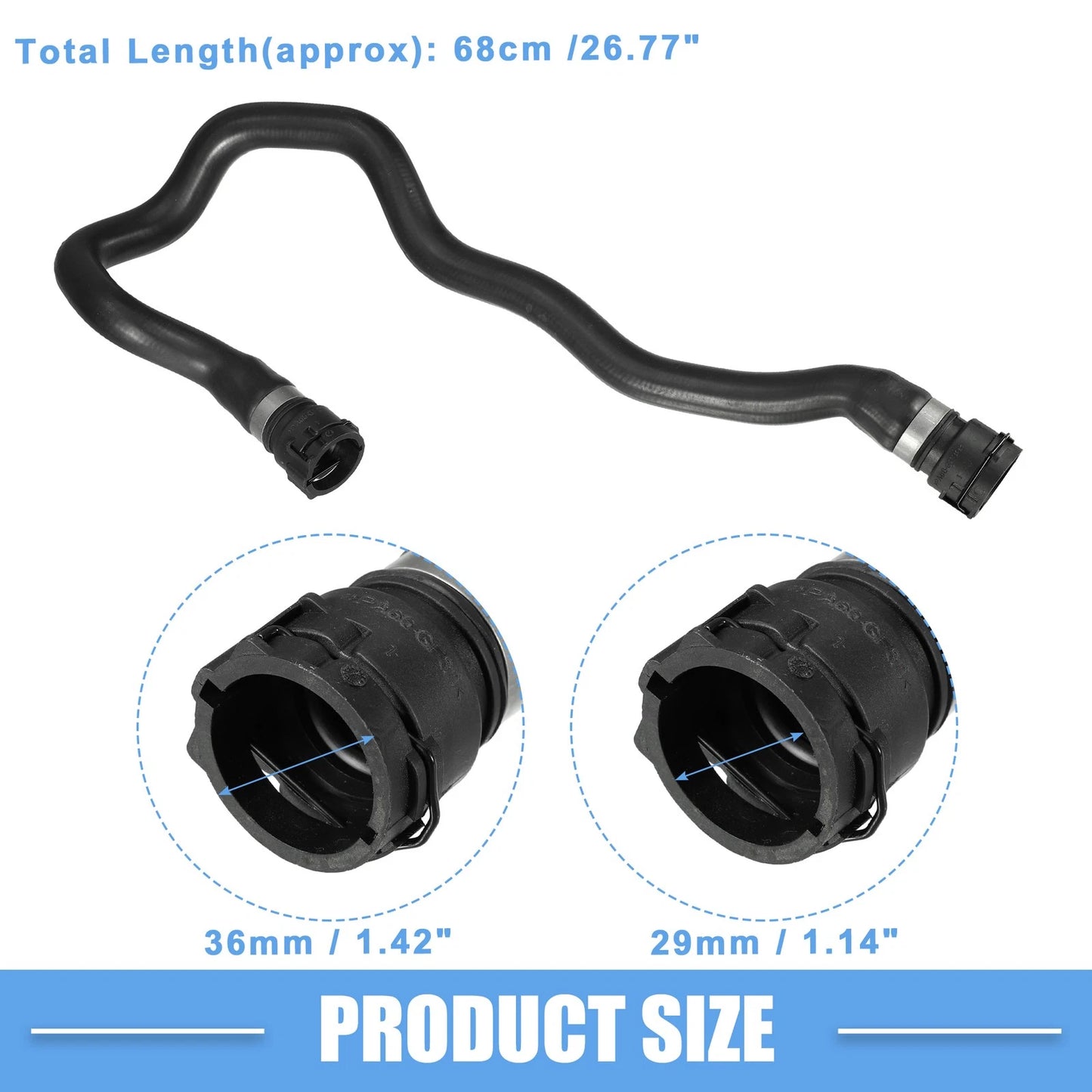 Radiator Coolant Hose for BMW 525i 2.5L (2001-2003)