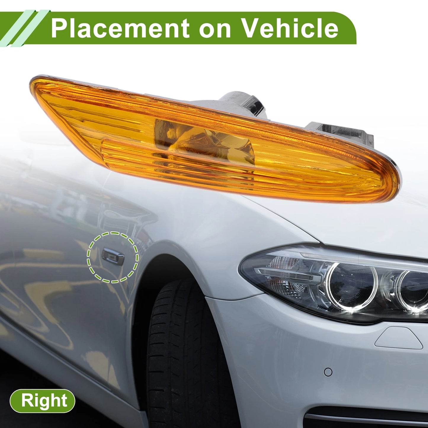 Car Right Side Marker Light Cover for BMW 320i (2002 - 2005)