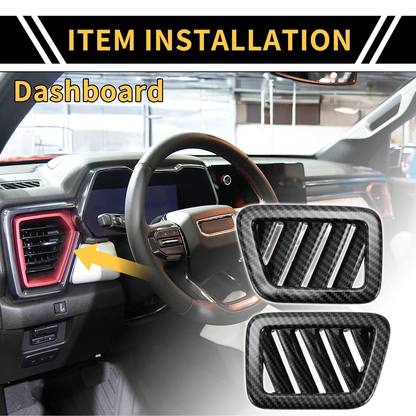 Dashboard Air Vent AC Outlet Cover for Chevy Colorado (23-24)