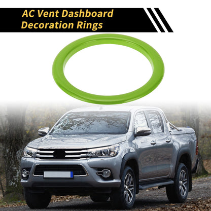 AC Vent Dashboard Decoration Rings for Toyota Tundra (2014-2021) - 4 Pcs Green
