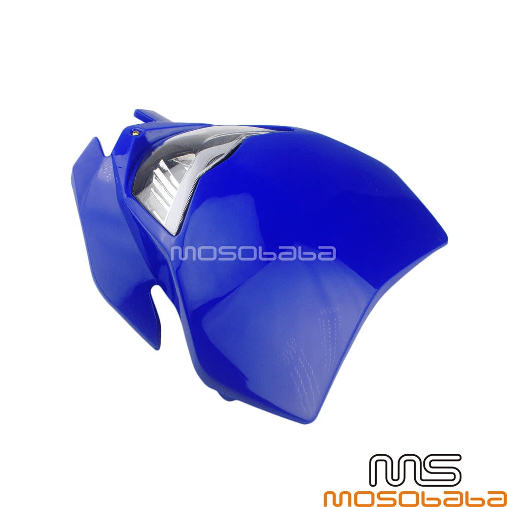 Blue Headlight Lamp for Honda Yamaha Dirt Bike MX XC