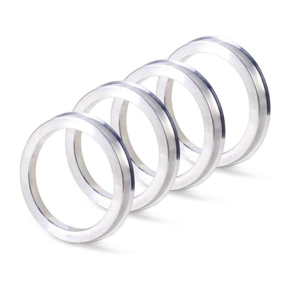 4 x 72.6mm to 56.1mm Aluminium Alloy Hub Centric Rings for Car Wheel Spacer