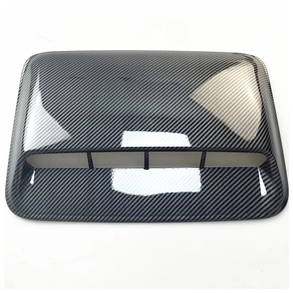 Universal Carbon Fibre Look Car Air Scoop Cover for Bonnet Hood (Fits All)