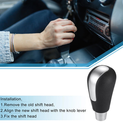 Matte Silver Tone Automatic Transmission Gear Shift Knob for Mazda 3 (2009-2016)