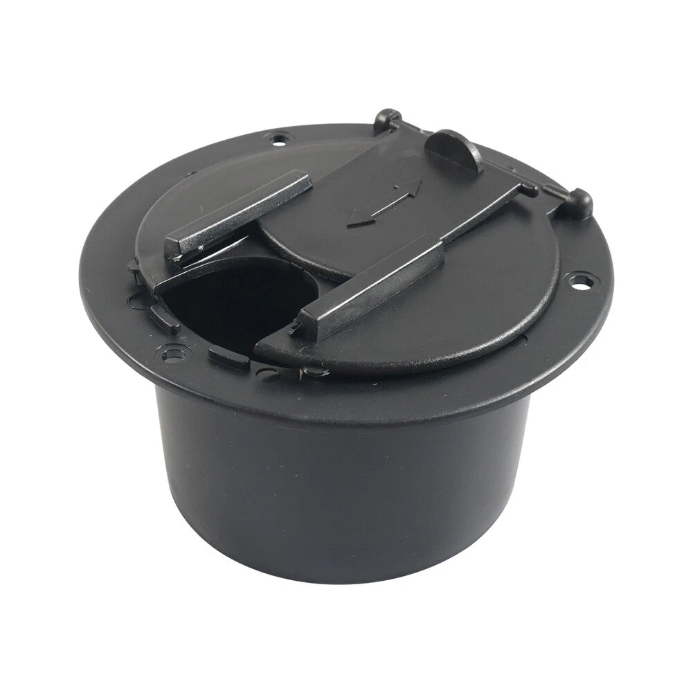 Round Electric Power Cord Cable Hatch Cover for RV Camper Trailer (N/A)