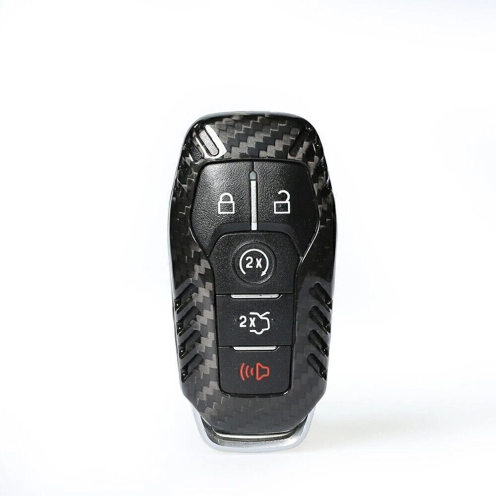 Carbon Fiber Key Case Cover for Ford Mustang (2015-2016)