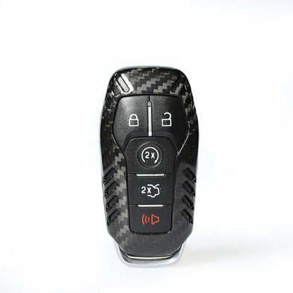 Carbon Fiber Key Case Cover for Ford Mustang (2015-2016)