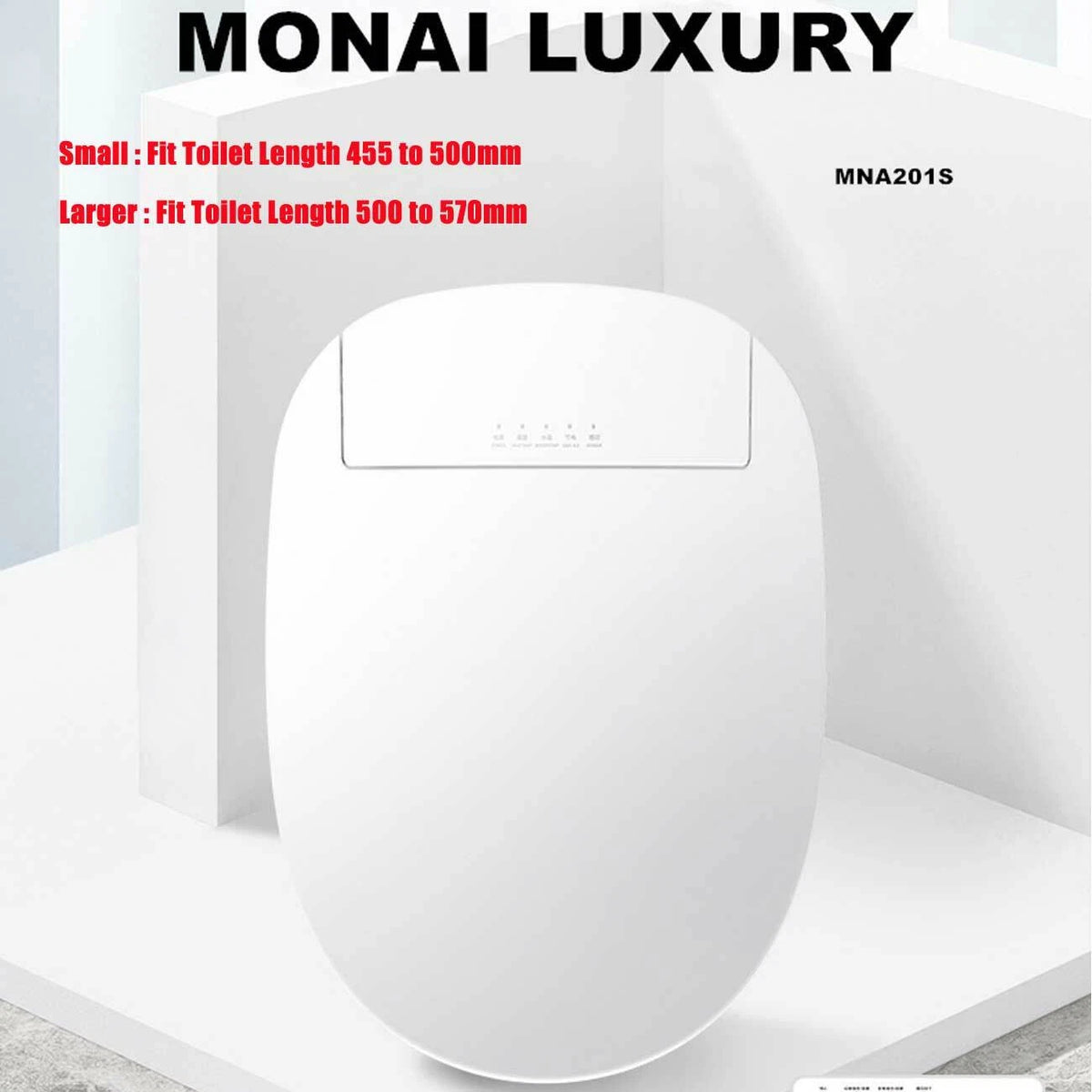 Smart Electric Bidet Washlet Cover for Seat - Remote Control Heated Water Clean