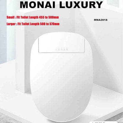 Smart Electric Bidet Washlet Cover for Seat - Remote Control Heated Water Clean