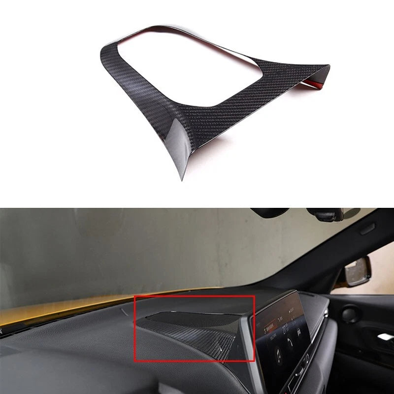 Carbon Fiber Center Dashboard Speaker Panel Cover Trim for Toyota Supra A90 A91