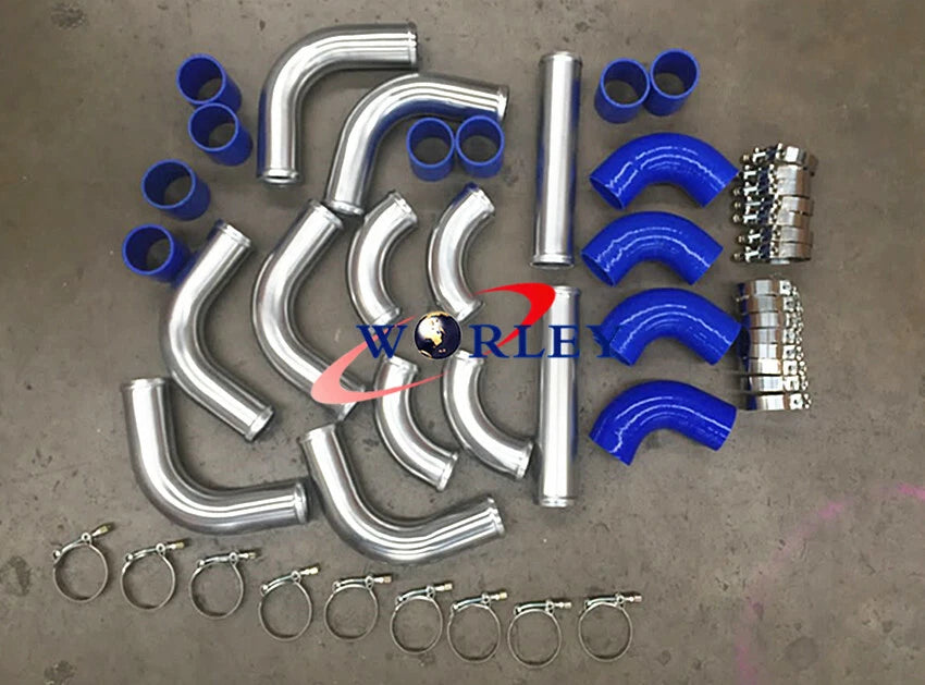 2.25" Aluminum Universal Intercooler Turbo Piping Kit for Cars