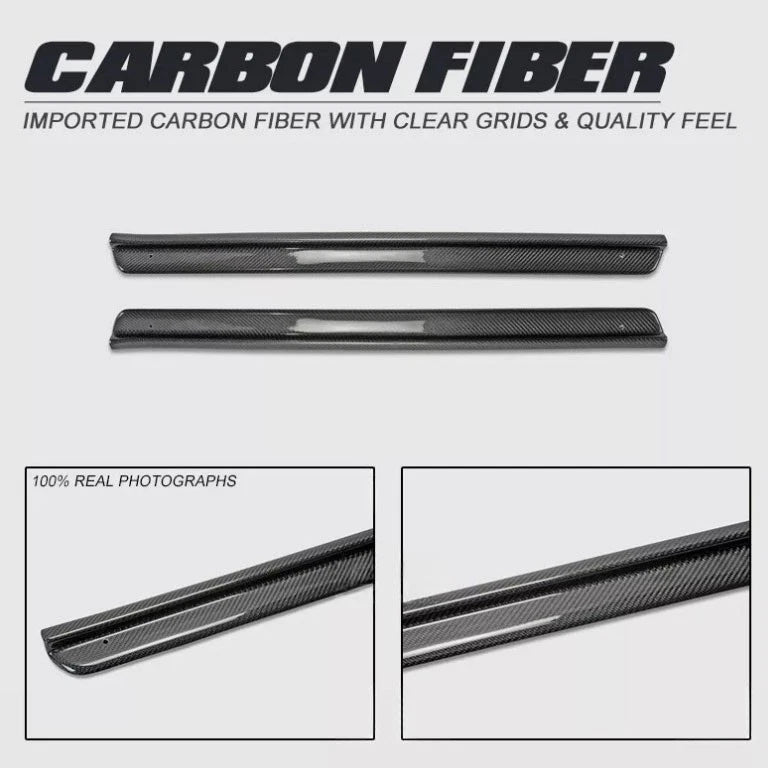 Real Carbon Fiber Door Sill Trim Strip for Nissan Skyline R33 GTS GTR 1994-1997