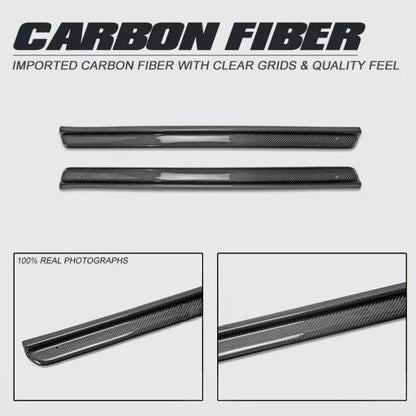 Real Carbon Fiber Door Sill Trim Strip for Nissan Skyline R33 GTS GTR 1994-1997