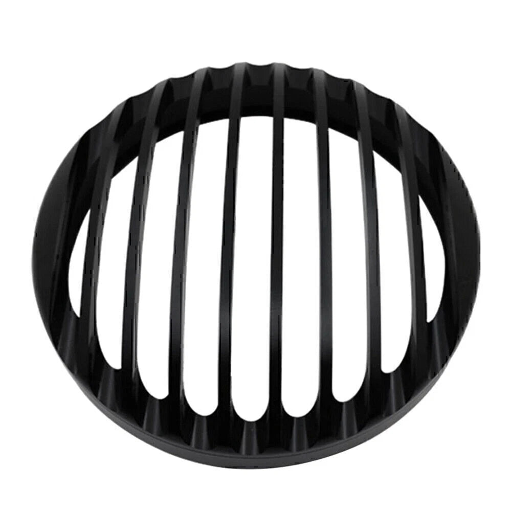 Black Aluminum Shallow Cut Headlight Grill Cover for Bobber