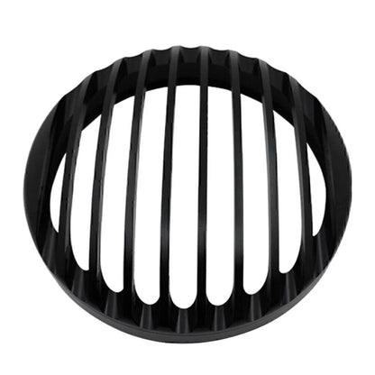 Black Aluminum Shallow Cut Headlight Grill Cover for Bobber
