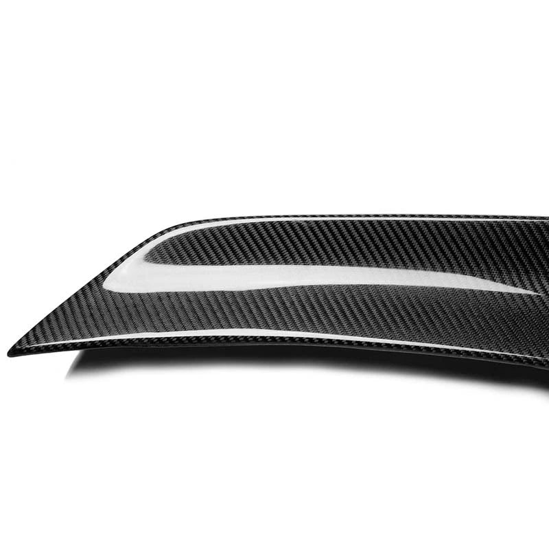 Real Carbon Fiber Rear Trunk Spoiler Wing Cover Trim For Ford Mustang 2015-2022