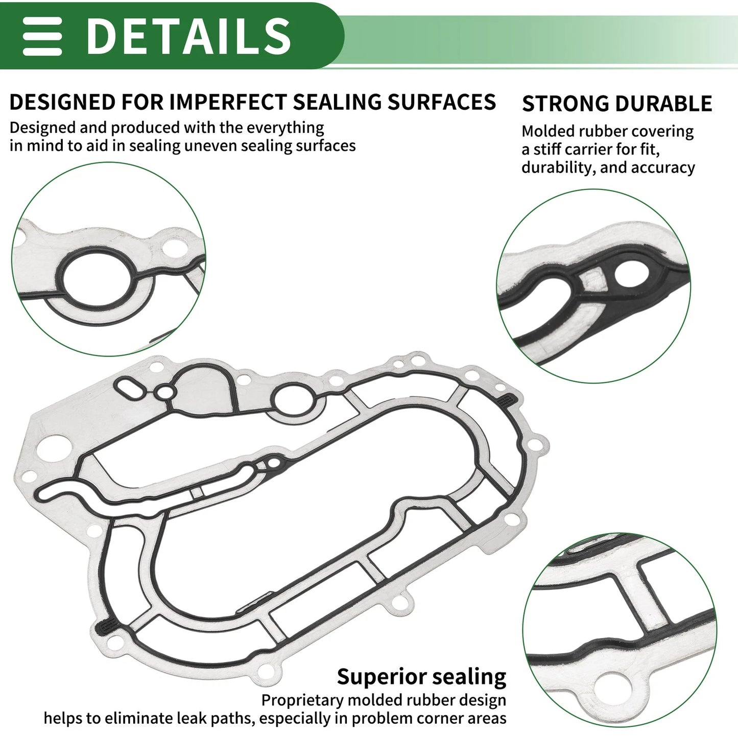 Oil Pan Gasket for Volvo S60, XC90 (2011-2016, 2007-2014)