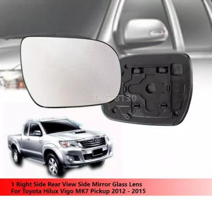 RH Rear View Mirror Glass Lens for Toyota Hilux MK7 (2012-2015)