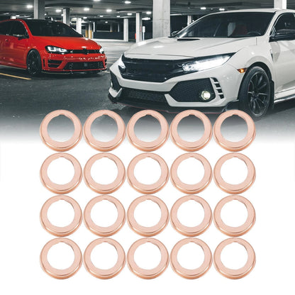 20 x M11 Copper Tone Oil Drain Plug Gaskets for Nissan (11026-JA00A)