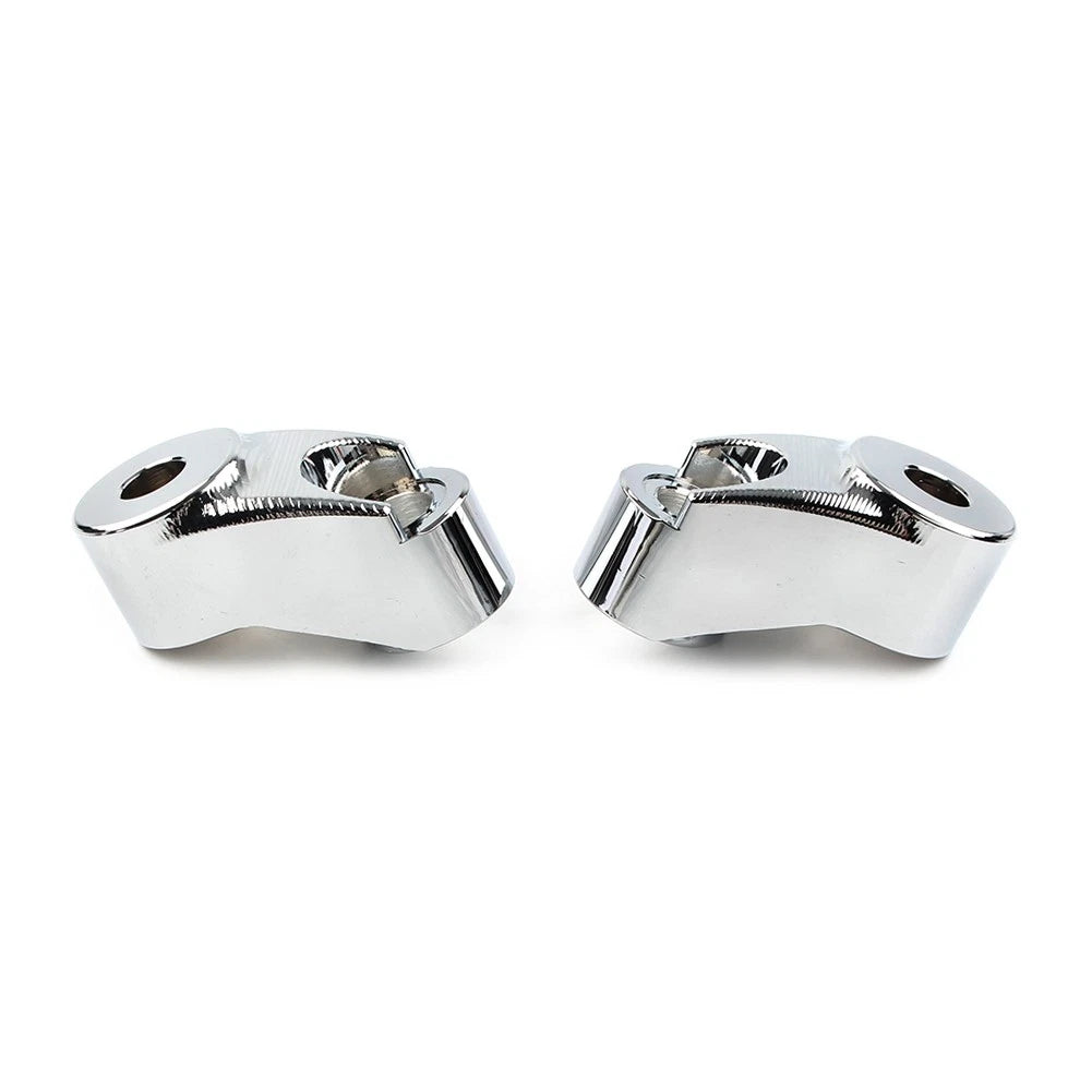 Chrome Short Front Turn Signal Mounts 39mm 49mm for Harley Sportster FXR