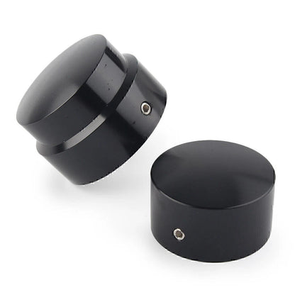 Black Rear Axle Nut Cover Caps for Harley XG 2015-Later, XL & Dyna 2008-Later