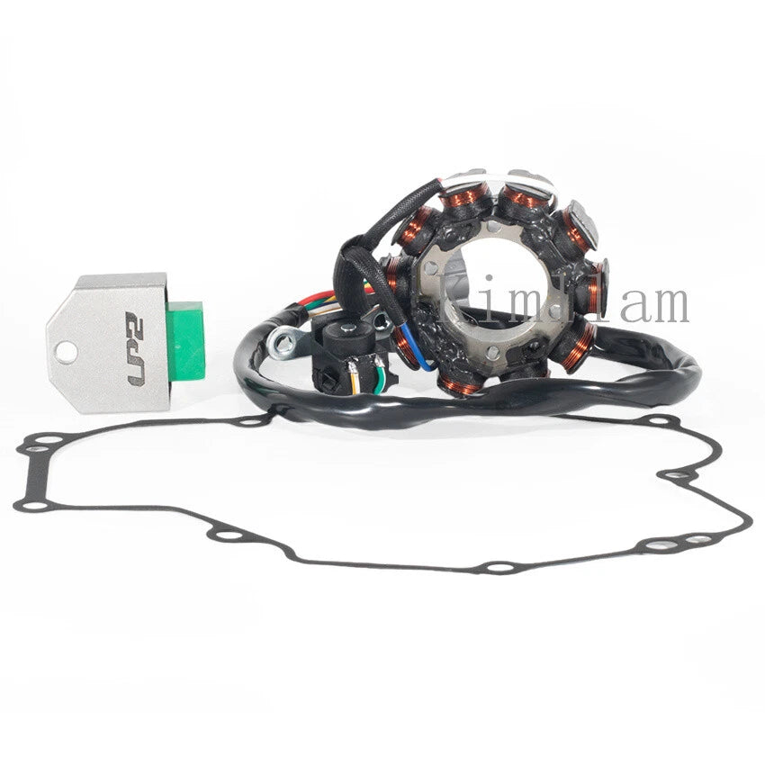 Stator Coil, Regulator Rectifier, Gasket for Kawasaki KLX450A 2008, KLX450R 2012-2019
