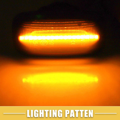 LED Side Marker Light for Toyota (2016-2023) - Amber, Black, 1 Pair