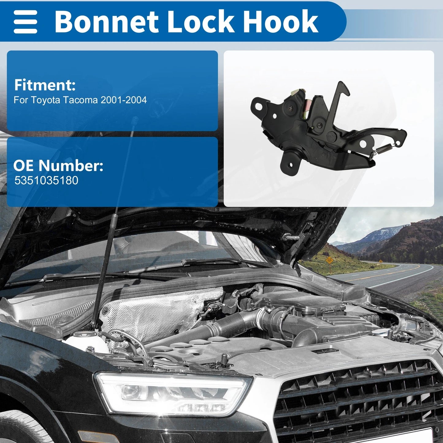 Hood Latch Assembly for Toyota Tacoma (2001-2004)
