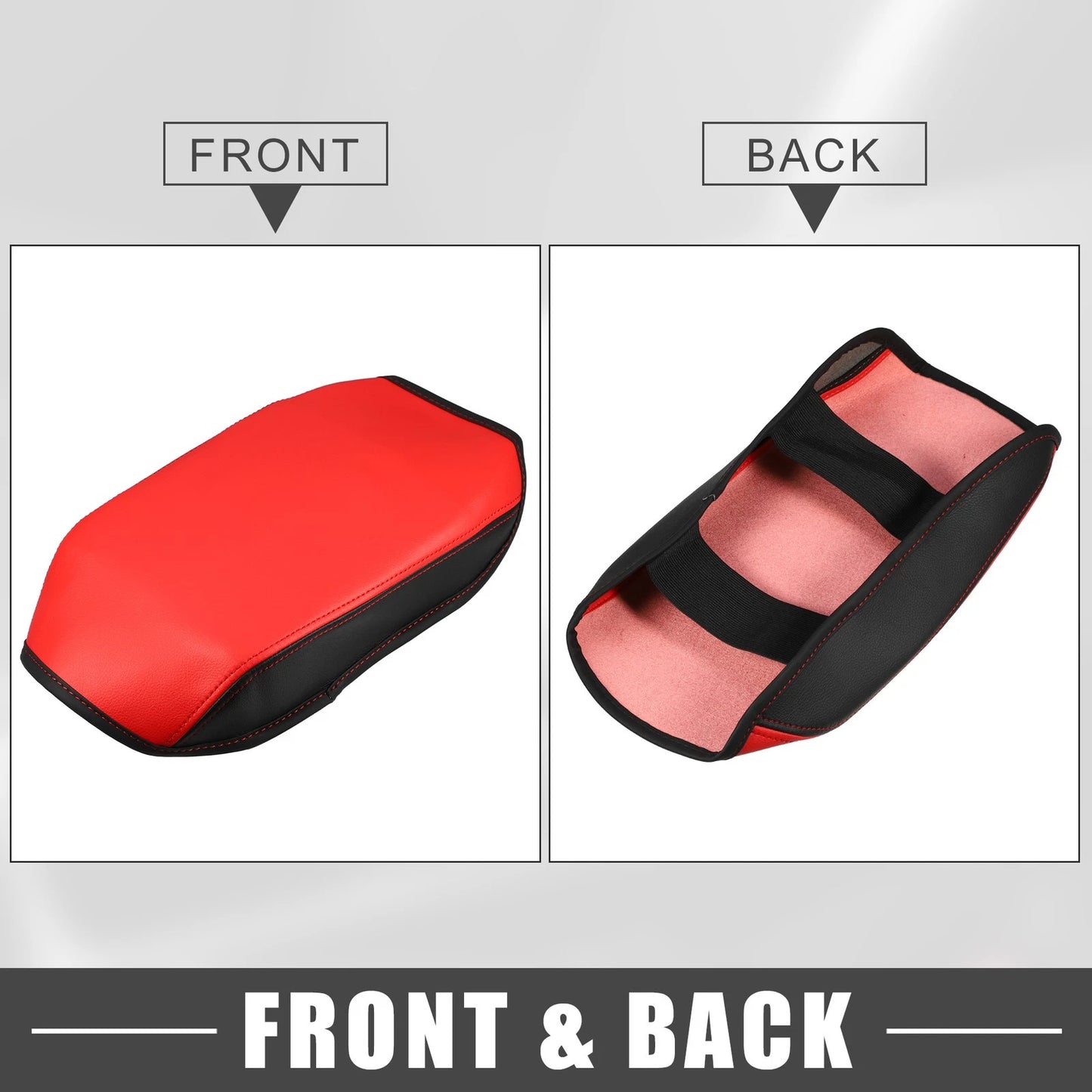 Center Console Armrest Cover for Mazda CX-5 (2017-2023) Black Red