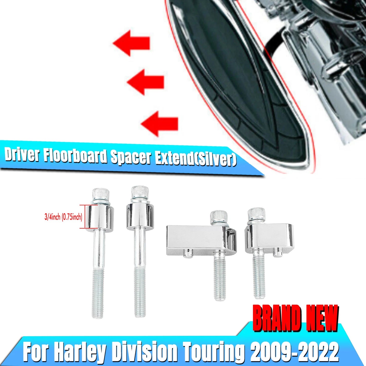 3/4" Driver Floorboard Spacer for Harley Tri-Glide (2010-2013)