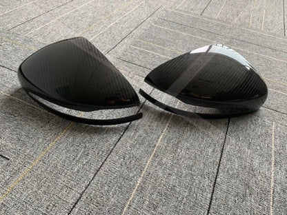 Glossy Carbon Fiber Mirror Covers for Benz W464 W463A G-Class (2019-2023)