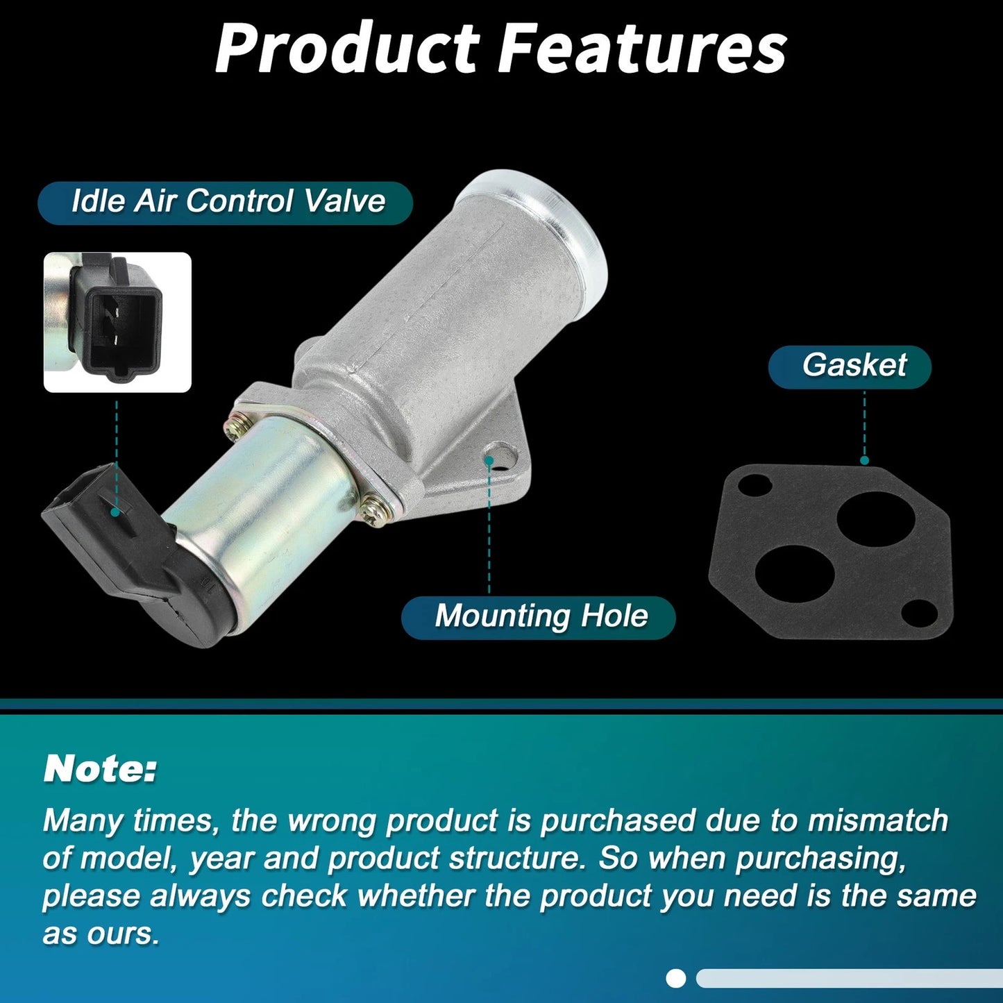 Idle Air Control Valve w/ Gasket for Ford Explorer (1991-1994)