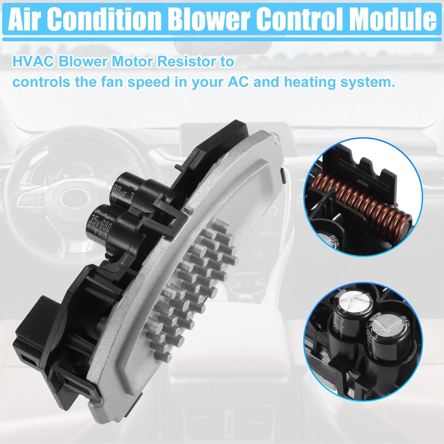HVAC Blower Motor Resistor for Porsche Cayenne 2011-2018 (2 x)