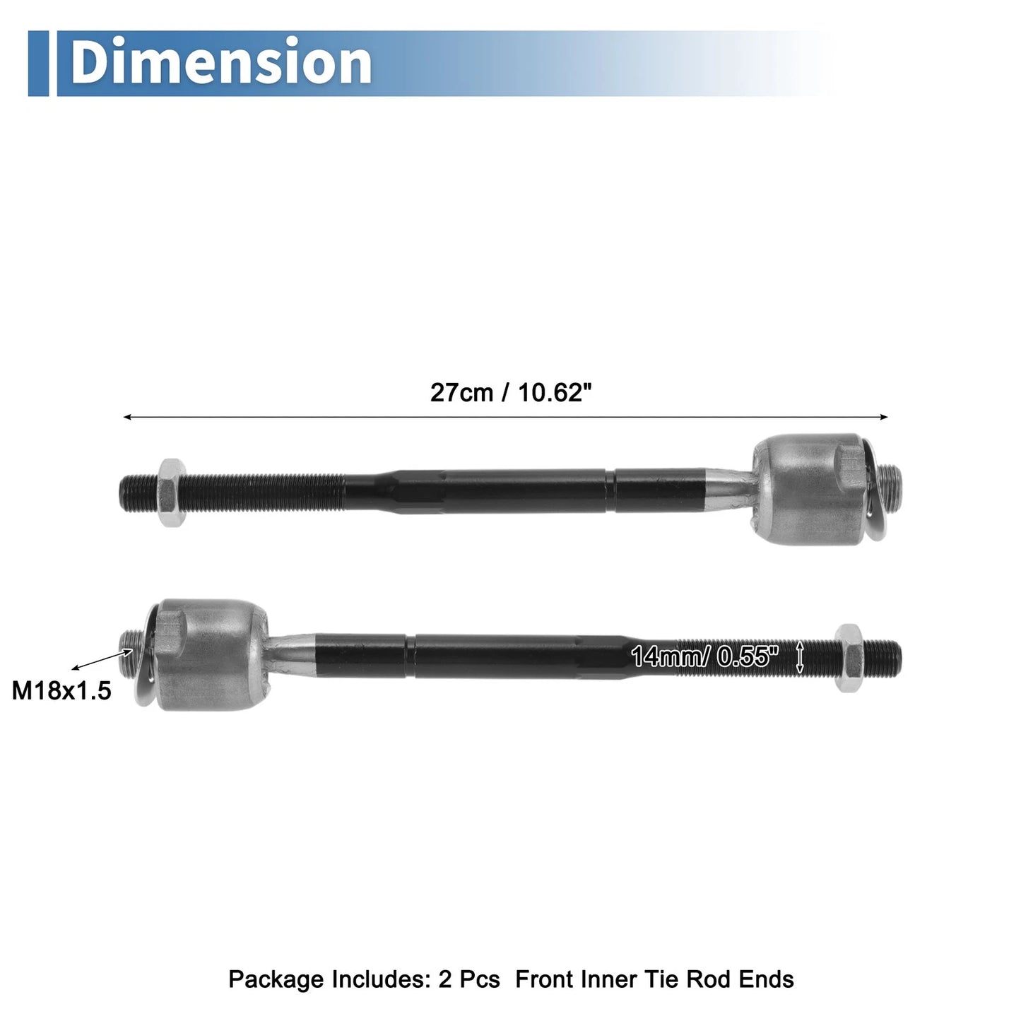 Front Inner Tie Rod End Links for Chevrolet Colorado (2004-2006)