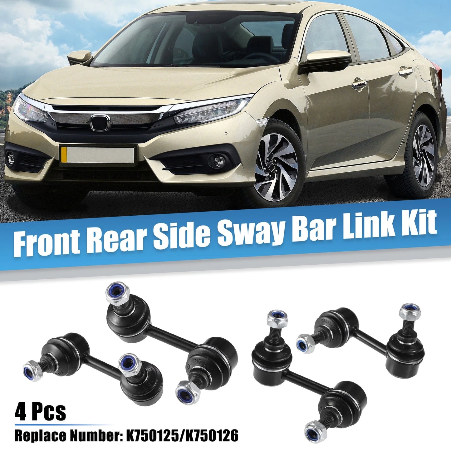4 Pcs Sway Bar Links for Honda Civic (2006-2011)