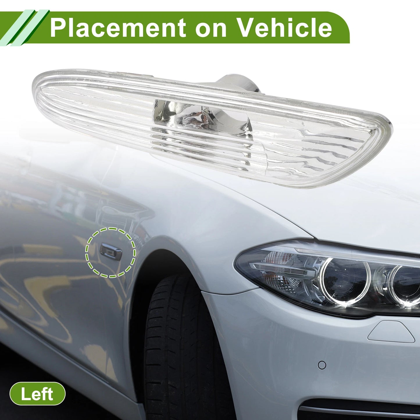 Left Side Marker Light Cover for BMW 325i (2002-2006)