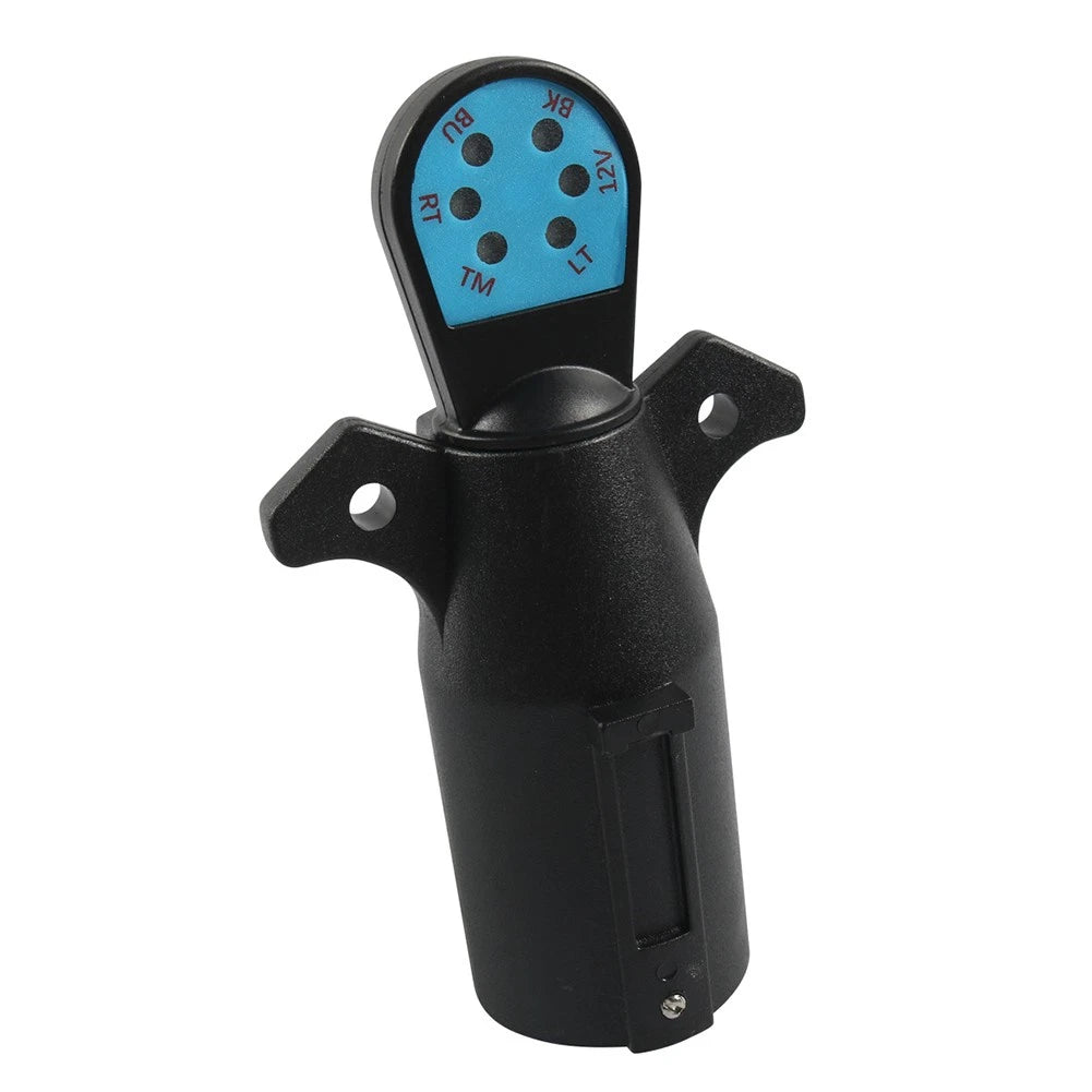 7-Way RV Boat Blade Trailer Light Connector Adapter for Various Models
