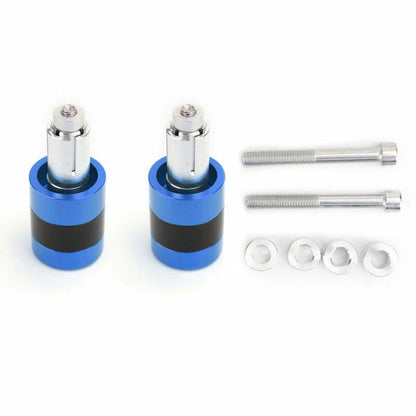 22mm Aluminum Blue Motorcycle Handlebar Weights for F2