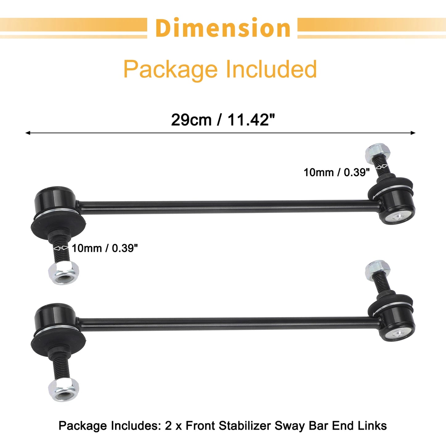2 x Front Sway Bar Links for Ford C-Max, Kuga (2010-2019)