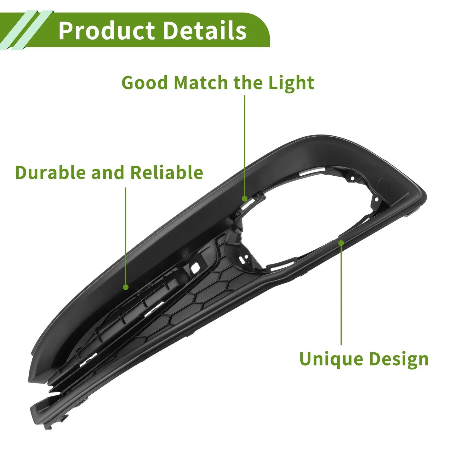 Left Front Fog Light Grill for Honda Civic (2013-2015)