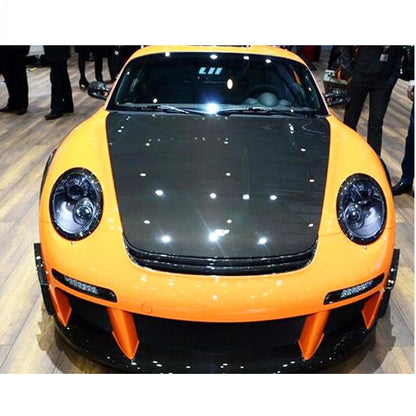 Carbon Fiber Front Headlight Cover Trim fit for Porsche Carrera 997 2004-2008