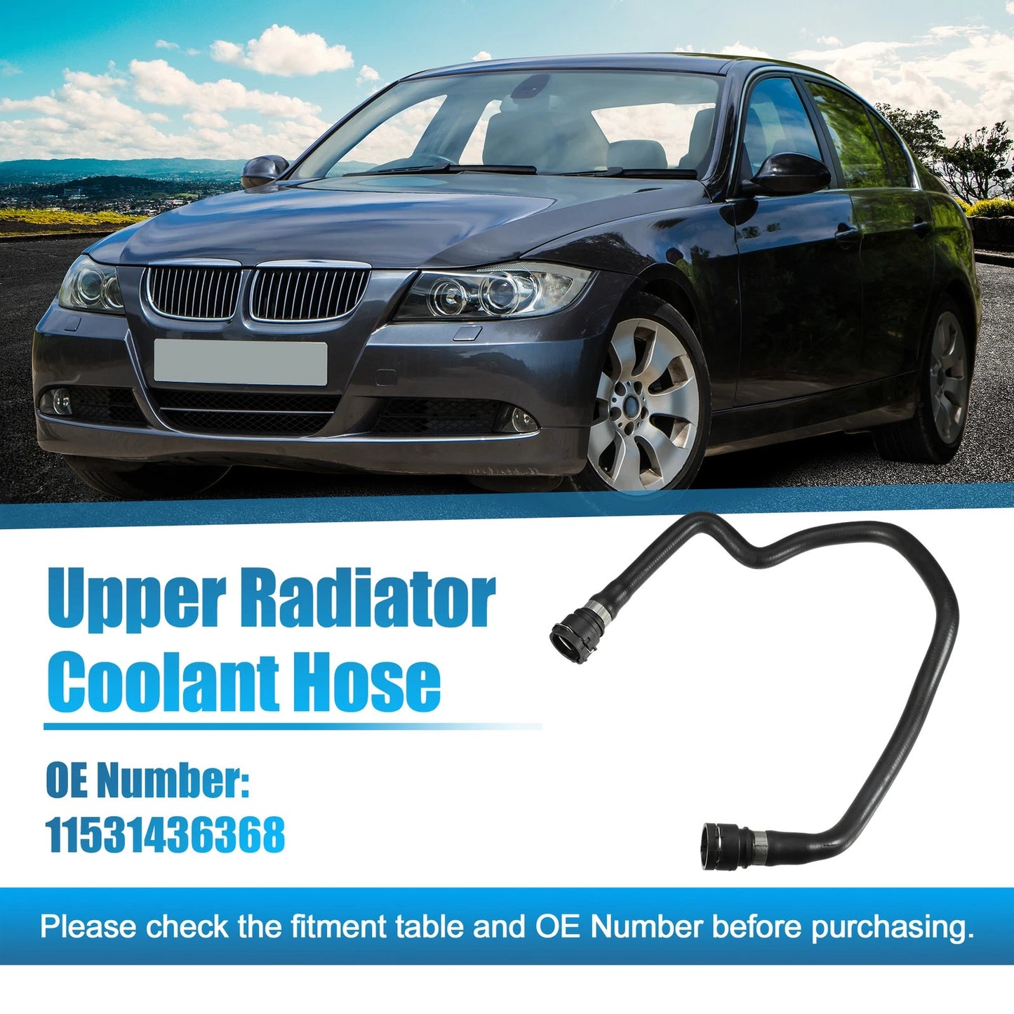 Upper Radiator Coolant Hose for BMW 3 Series E46 (1997-2002)