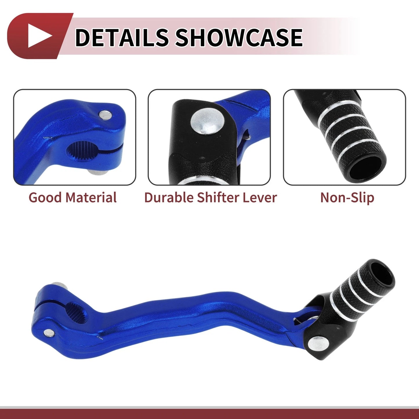 Folding Gear Shift Lever for Bosuer M4 Blue Black Silver Tone