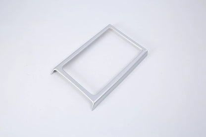 Matte Silver Front Water Cup Holder Frame Cover Trim for Audi Q5 (2018-2022)