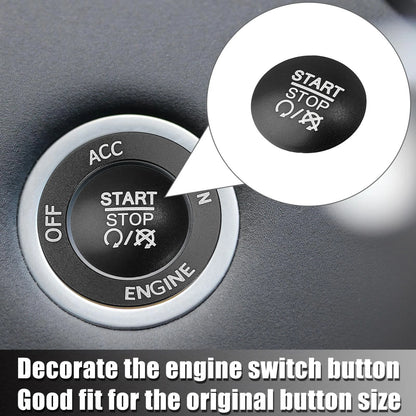 Engine Start Stop Push Button Cover Kit for Dodge Charger Challenger (2015-2023)