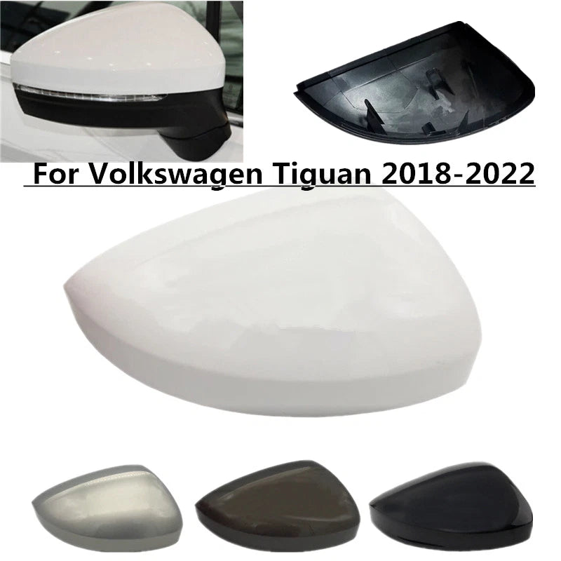 Left Right Rear View Side Mirror Cover for Volkswagen Tiguan (2018–2022)
