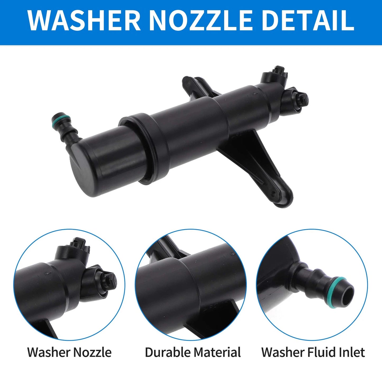 Front Headlight Washer Nozzle for BMW 525i 550i 535xi (2007-2010)
