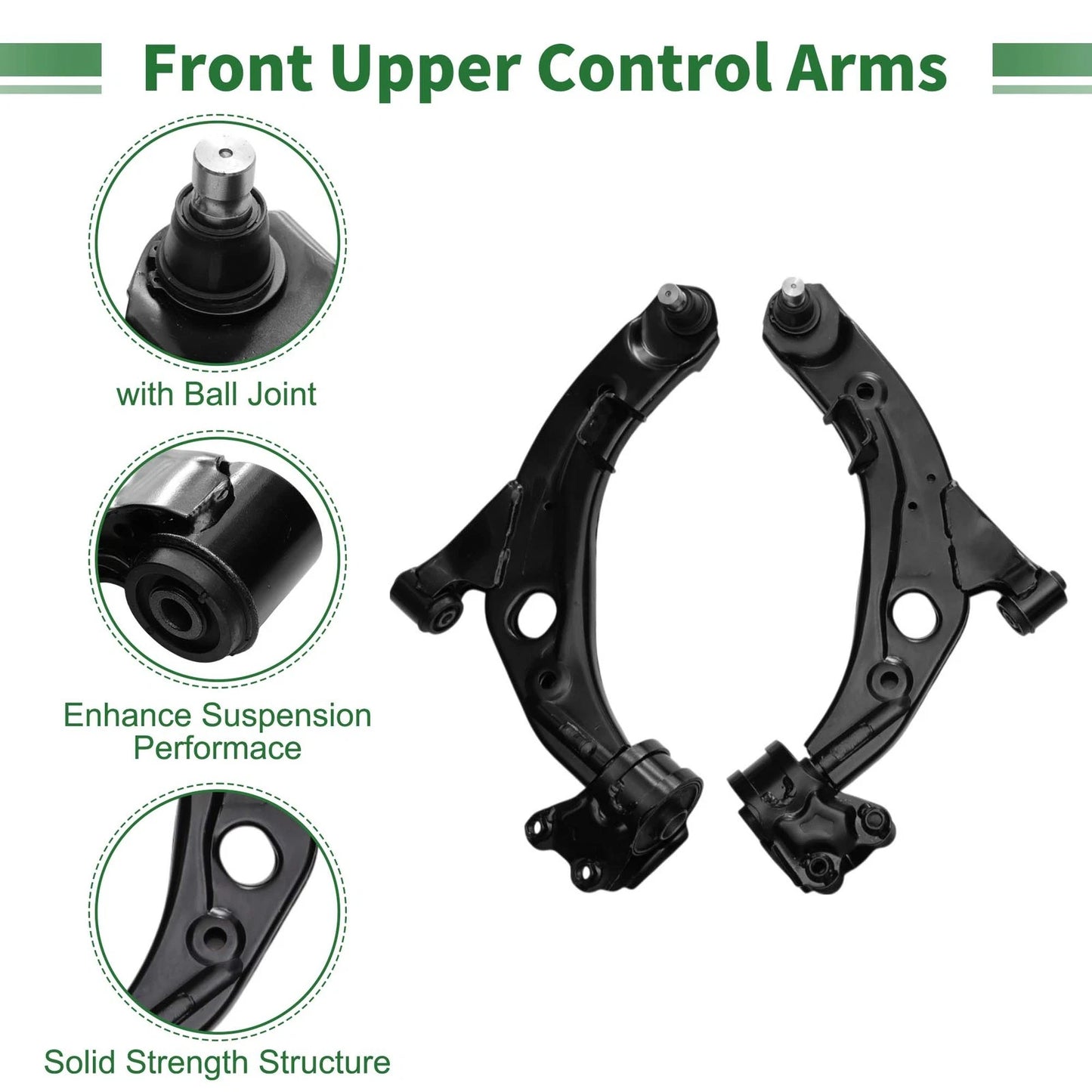 10 Pcs Front Lower Control Arms for Ford Edge (2007-2014)