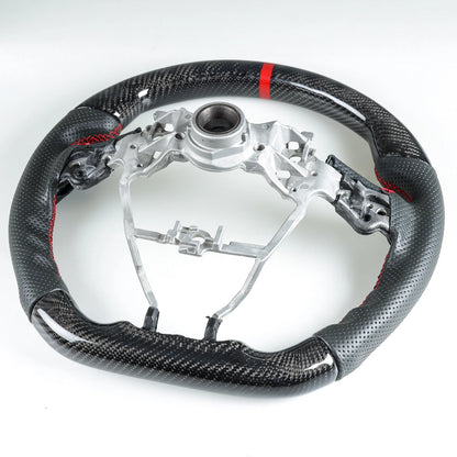 Carbon Fiber Flat Steering Wheel for Toyota Camry Corolla RAV4 (2012-2023)