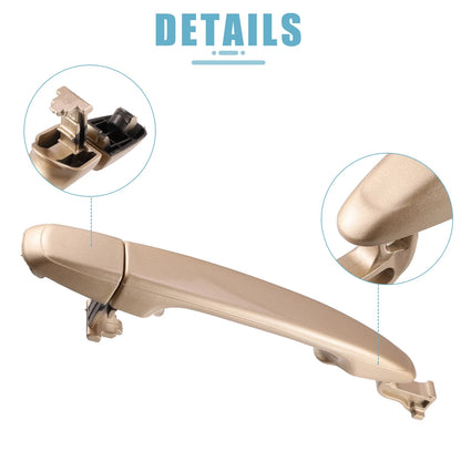 Exterior Door Handle Lock Cover for Toyota Sienna (Champagne)